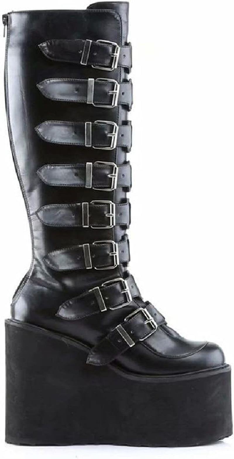 Dark Punk Platform Boots - Goth Style