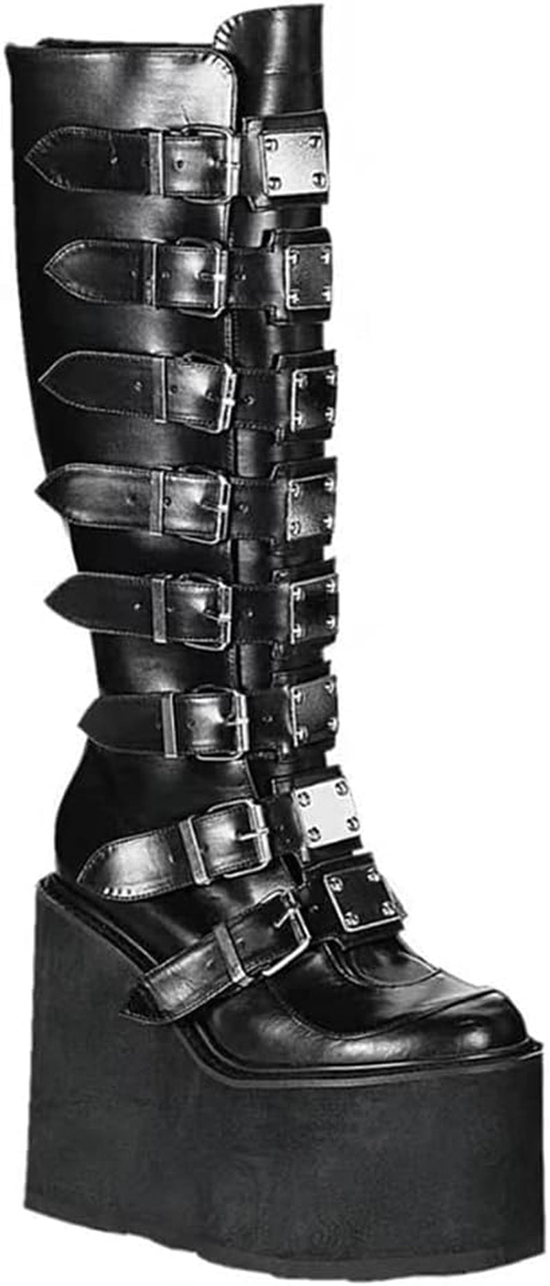 Dark Punk Platform Boots - Goth Style